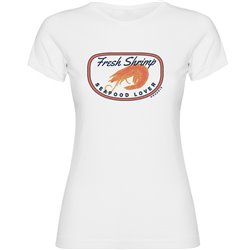 T shirt Nautical Fresh Shrimp Short Sleeves Woman