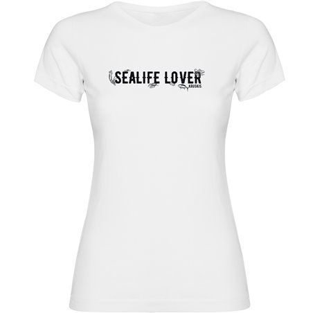 T Shirt Nautico Sealife Lover Manica Corta Donna
