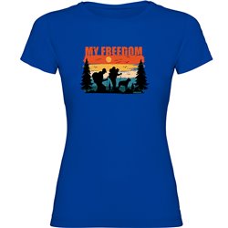 T shirt Trekking My Freedom Short Sleeves Woman