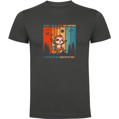 Camiseta Trekking Keep Calm Sloth Manga Corta Hombre