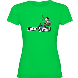 T Shirt Skateboardakning Freestyle Scooter Kortarmad Kvinna