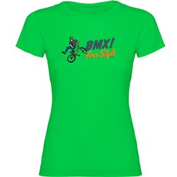T Shirt BMX BMX Freestyle Korte Mouwen Vrouw