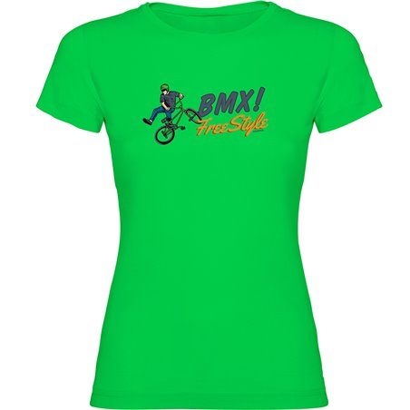 T Shirt BMX BMX Freestyle Korte Mouwen Vrouw