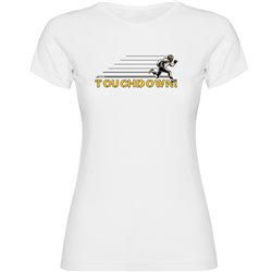 T Shirt Rugby Touchdown Manica Corta Donna
