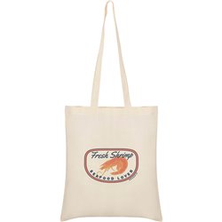 Bag Cotton Nautical Fresh Shrimp Unisex