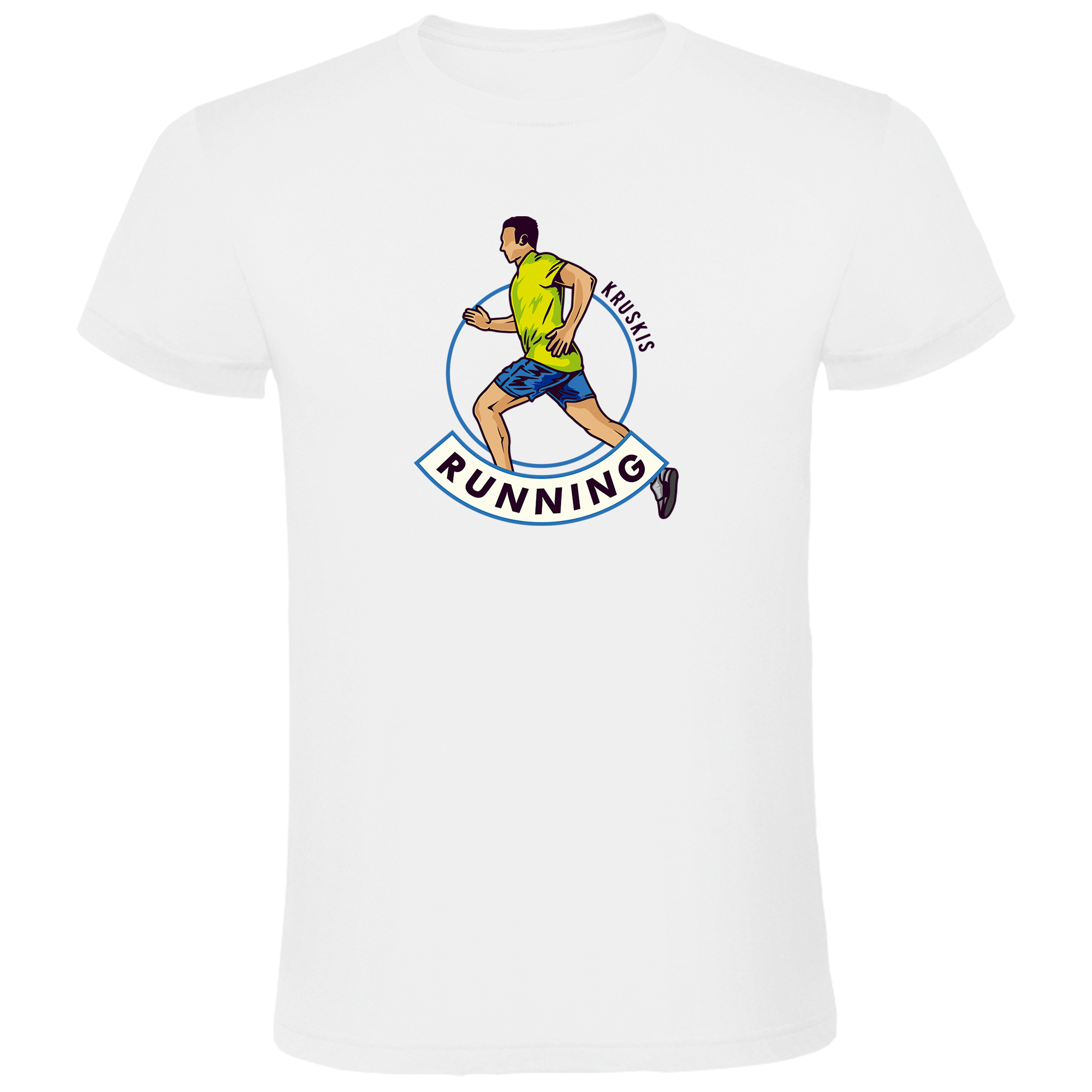 T Shirt Running Runner Manica Corta Uomo