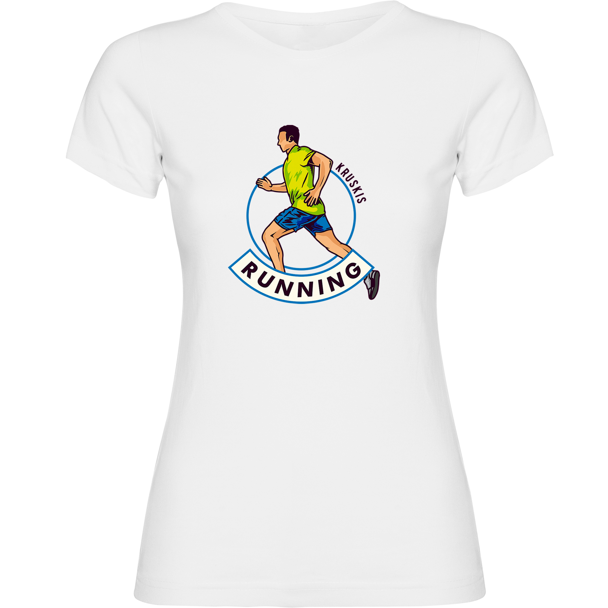 T Shirt Running Runner Manica Corta Donna