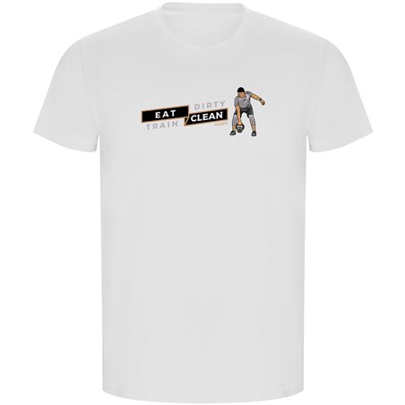 T Shirt ECO Sportschool Kettleball Korte Mowen Man