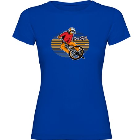 T Shirt BMX Freestyle Rider Kortki Rekaw Kobieta