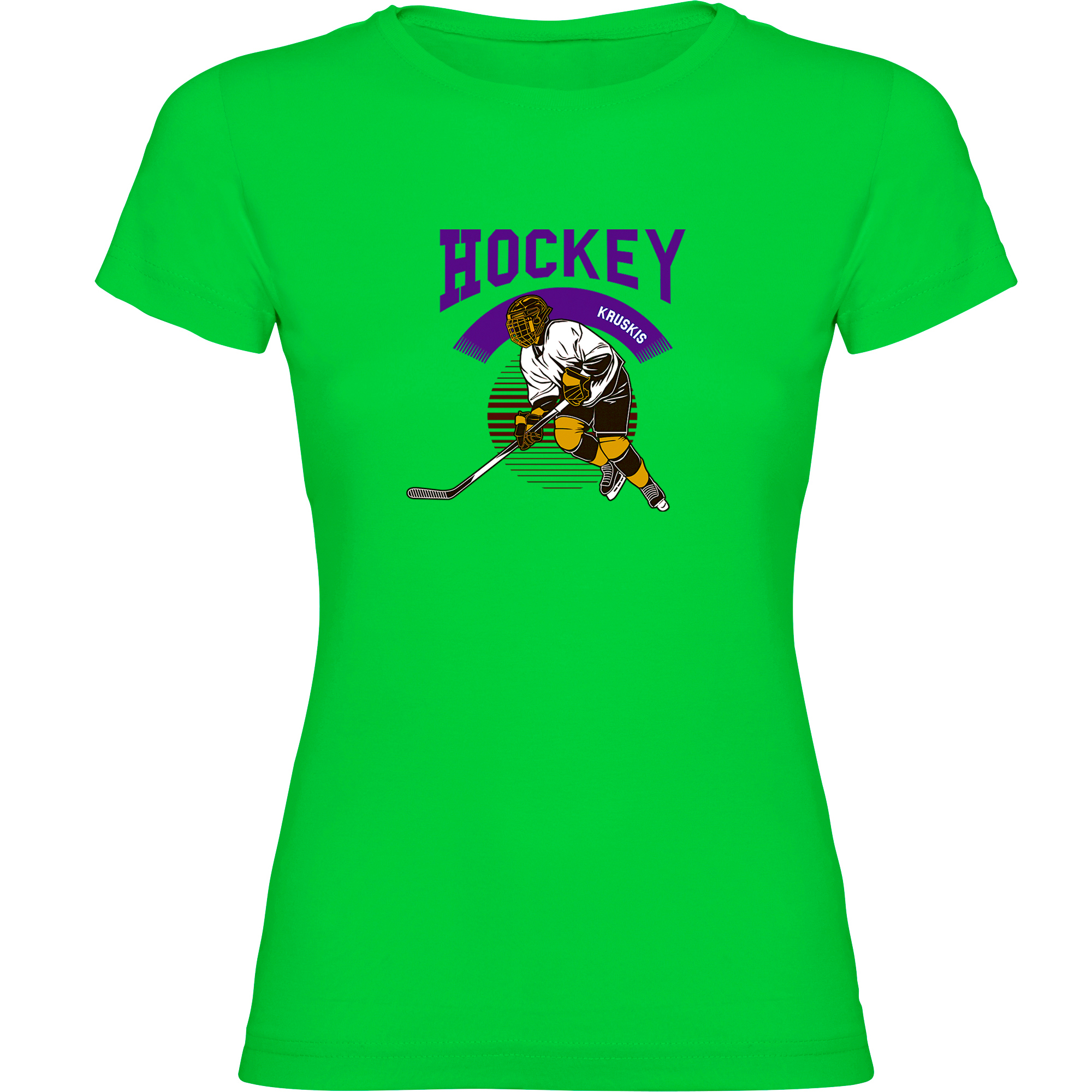 T Shirt Hockey Hockey Player Korte Mouwen Vrouw