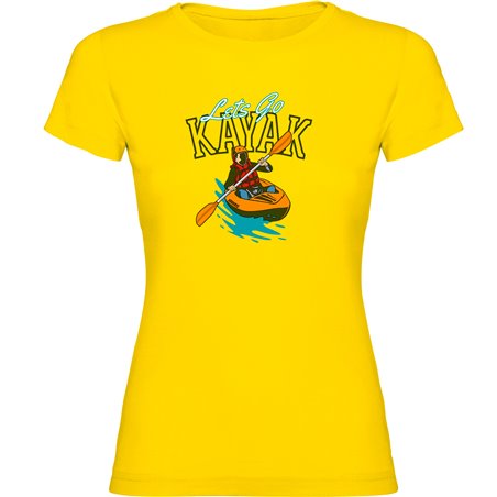 T Shirt Kayak Lets Go Kurzarm Frau