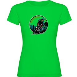 T Shirt MTB Downhill Rider Kortarmad Kvinna