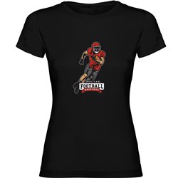 T Shirt Rugby American Football Manica Corta Donna