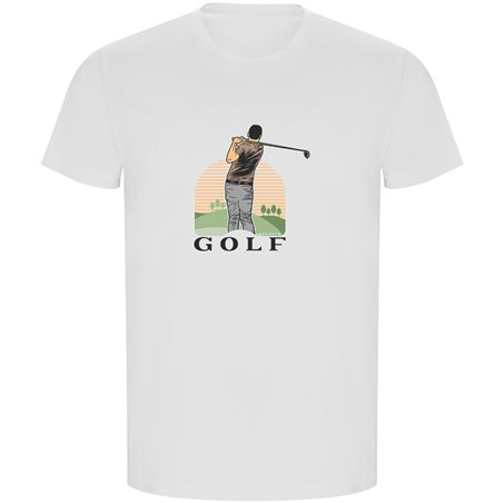 T Shirt ECO Golf Golfer Krotki Rekaw Czlowiek
