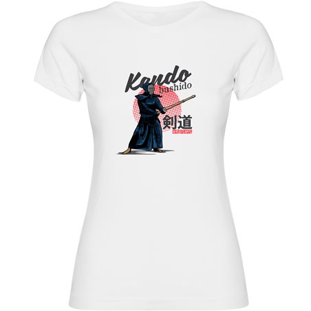 T Shirt Kendo Bushido Kortarmad Kvinna