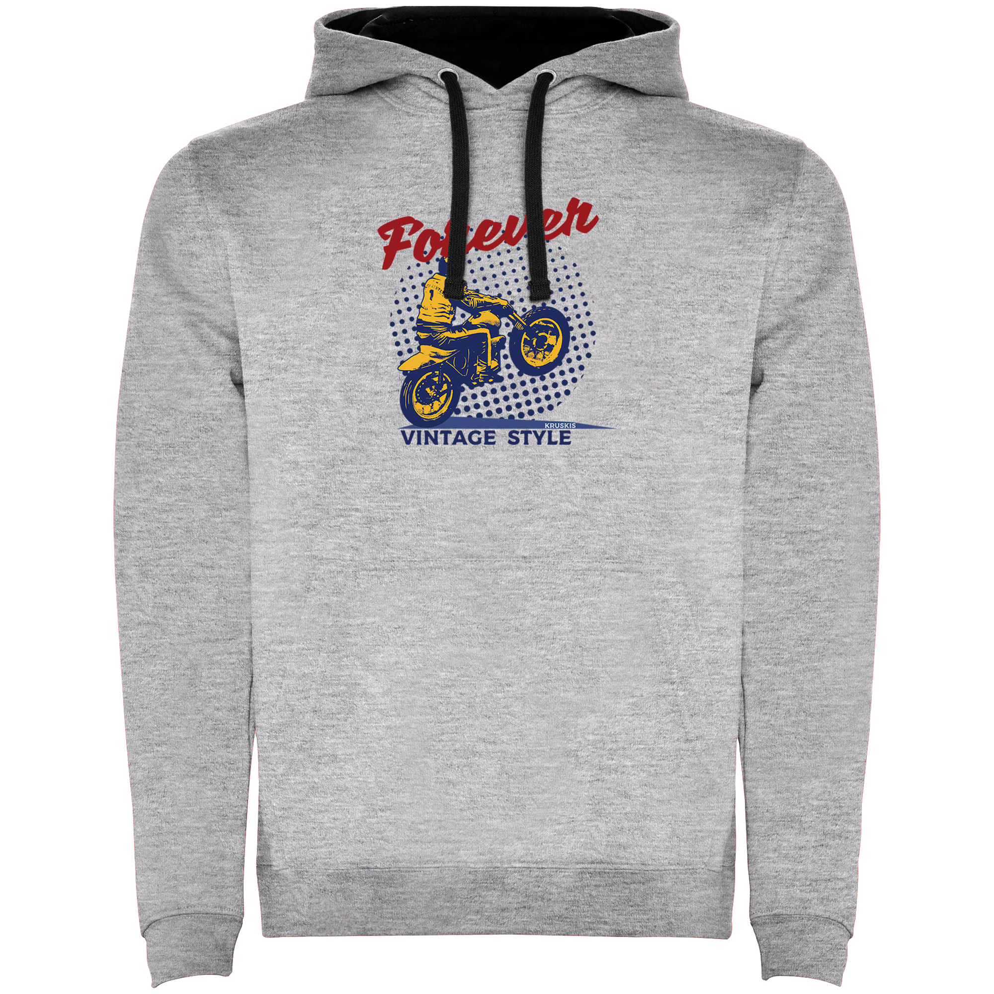 Bluza z Kapturem Motocykle Forever Vintage Unisex