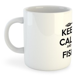 Kopp 325 ml Fiske Keep Calm and Fish
