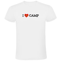 T Shirt Trekking I Love Camp Krotki Rekaw Czlowiek