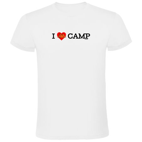 T Shirt Vandring I Love Camp Kortarmad Man