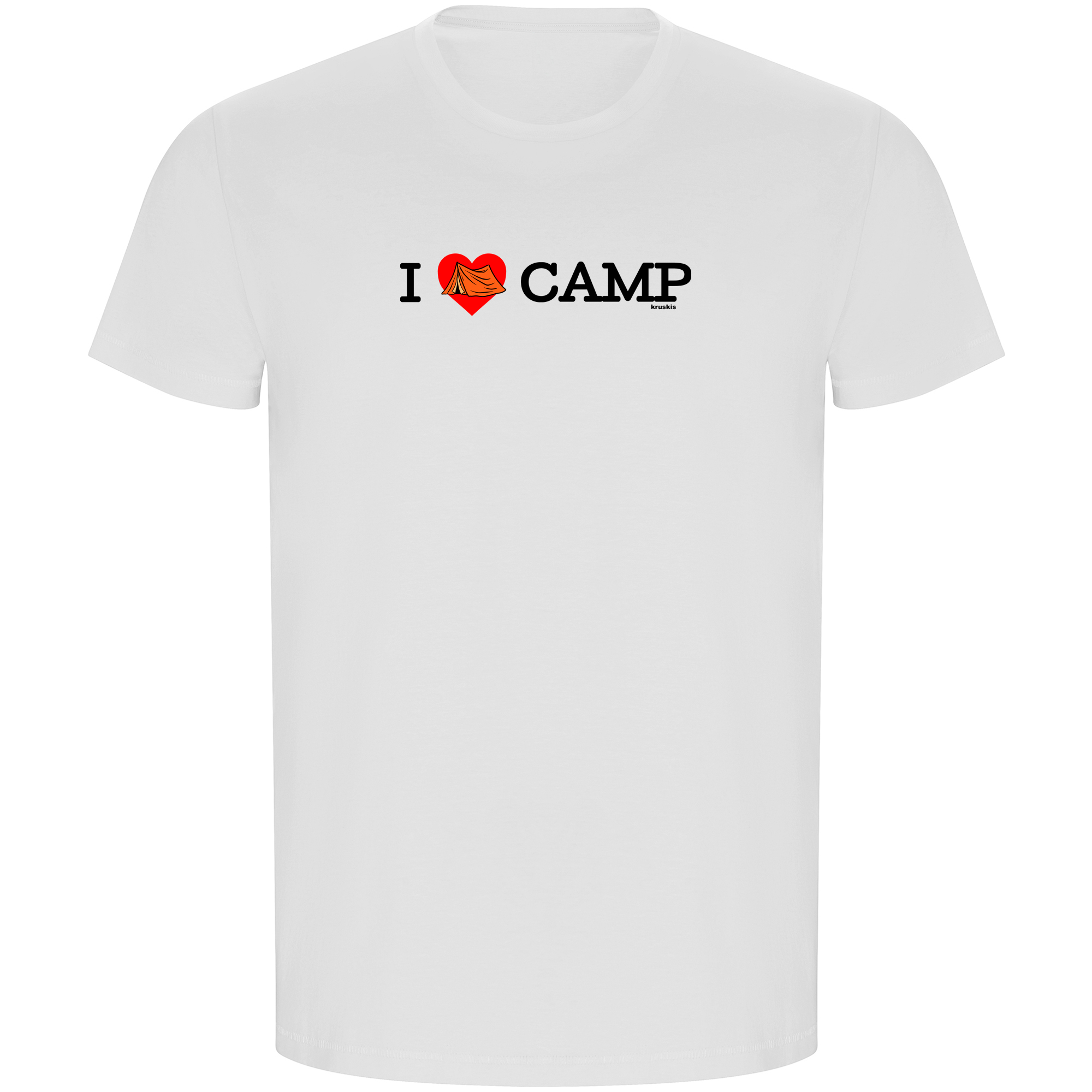 T Shirt ECO Vandring I Love Camp Kortarmad Man