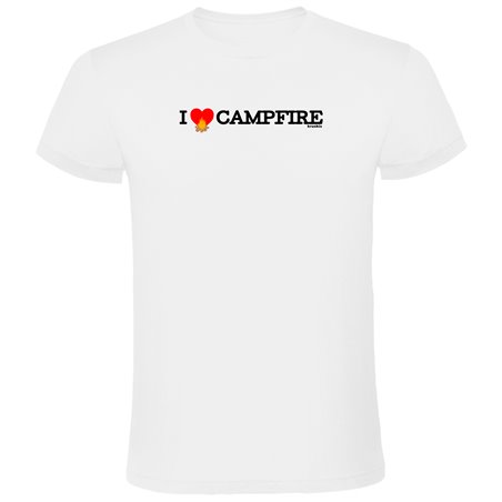T Shirt Trekking I Love Campfire Short Sleeves Man