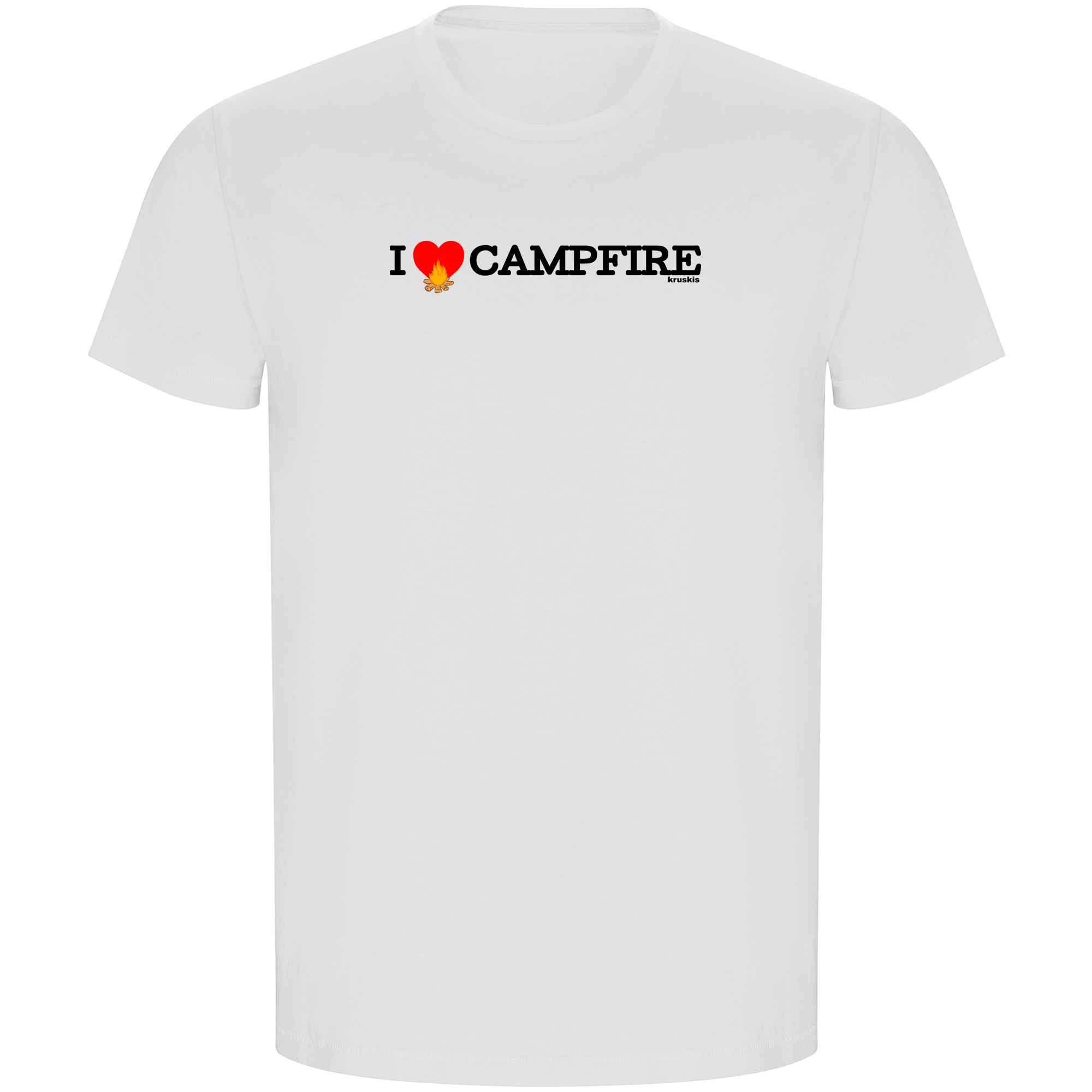 T Shirt ECO Trekking I Love Campfire Korte Mowen Man