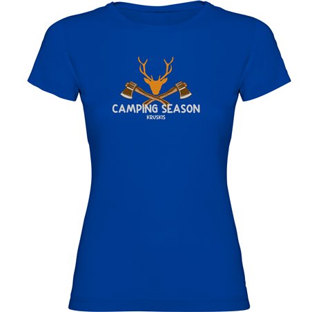 T Shirt Randonnee Camping Season Manche Courte Femme