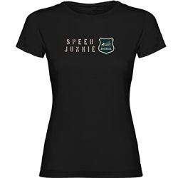 T shirt Motorcycling Speed Junkie Short Sleeves Woman