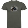 T Shirt Motorcykelakning Classic Kortarmad Man