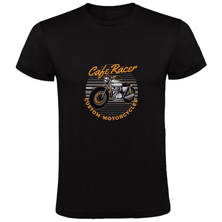 T Shirt Motorcykelakning Cafe Racer Kortarmad Man