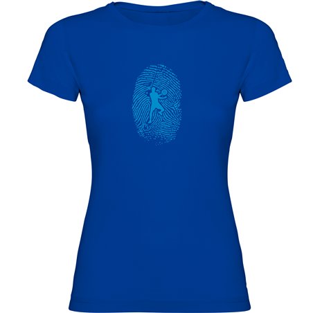 T Shirt Padel Padel Fingerprint Kortarmad Kvinna