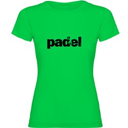 T Shirt Padel Word Padel Manche Courte Femme