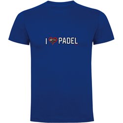 T Shirt Padel I Love Padel Kortarmad Man