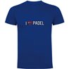 T Shirt Padel I Love Padel Short Sleeves Man