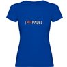 T Shirt Padel I Love Padel Manche Courte Femme