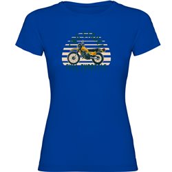T shirt Motorcycling Two Stroke Short Sleeves Woman