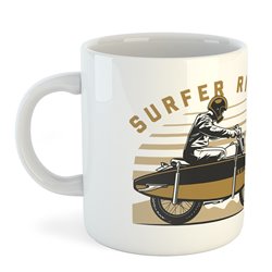 Beker 325 ml Motorrijden Surfer Rider