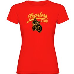 T shirt Motorcycling Fearless club Short Sleeves Woman