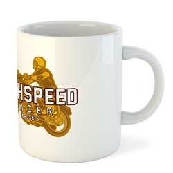 Mug 325 ml Motorcycling Highspeed Racer