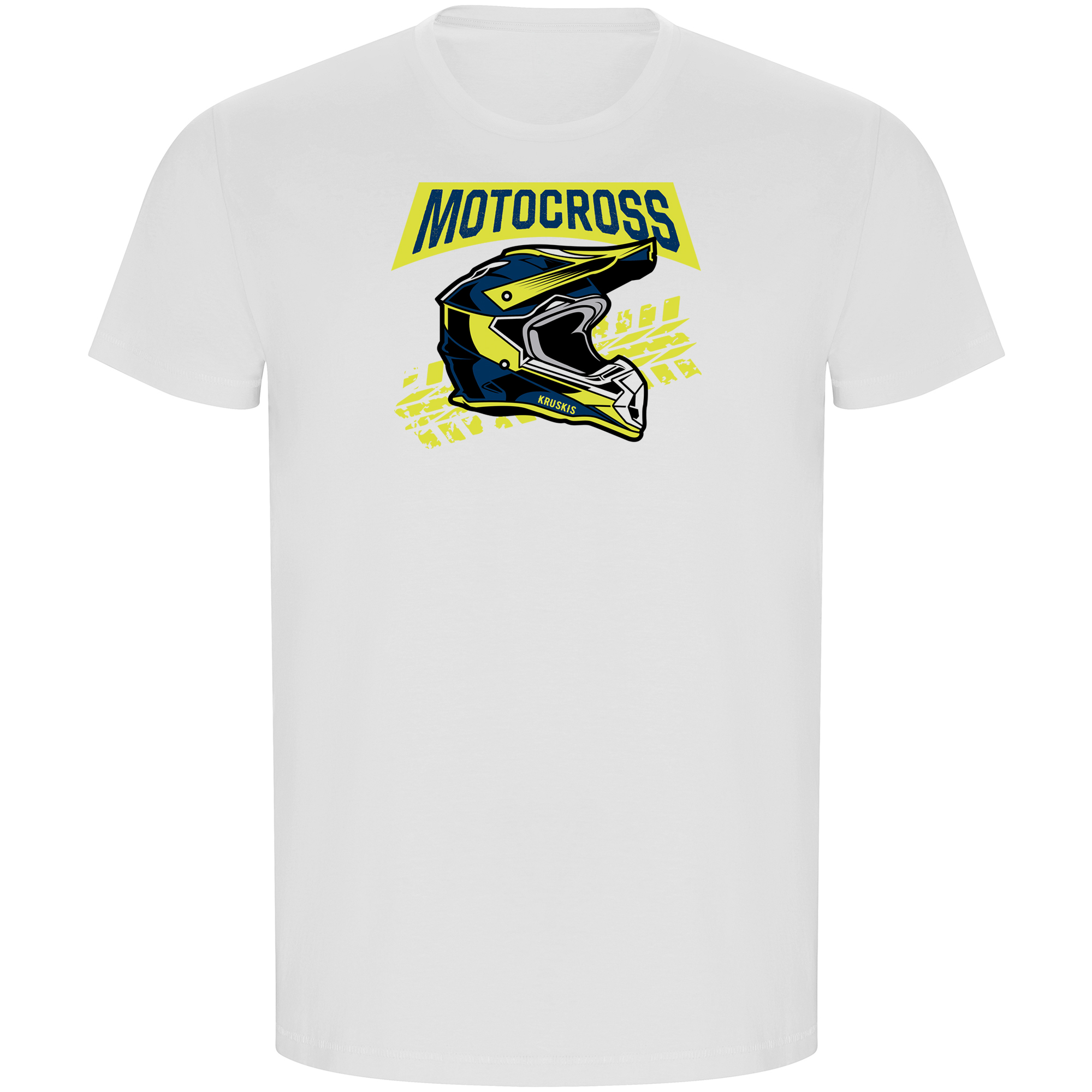T Shirt ECO Motocross Motocross Helmet Kortarmad Man