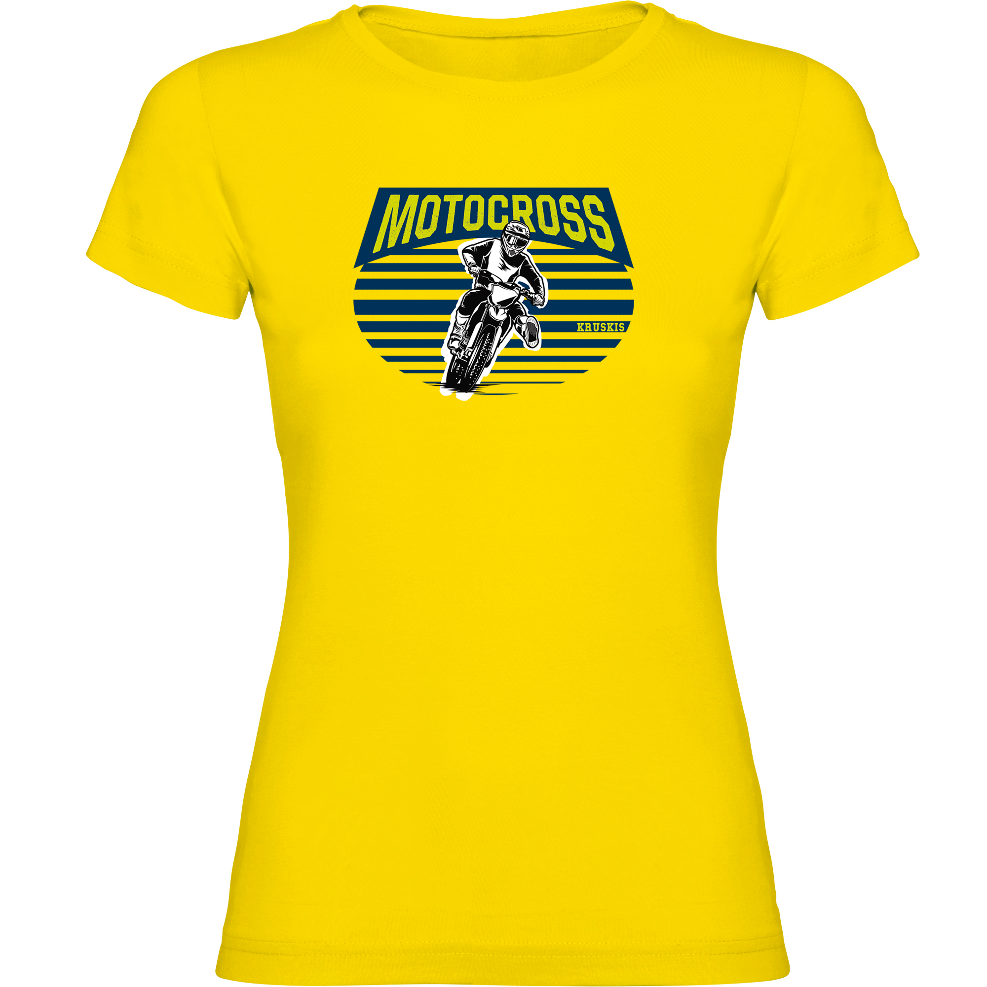 T shirt Motocross Motocross Racer Short Sleeves Woman