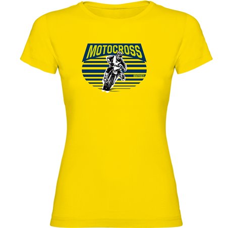 T Shirt Motocross Motocross Racer Manica Corta Donna