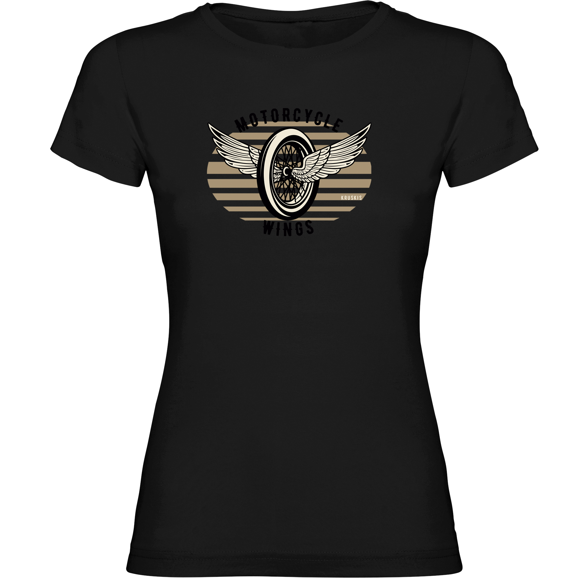T shirt Motorcycling Motorcycle Wings Short Sleeves Woman