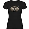 T Shirt Moto Motorcycle Wings Manche Courte Femme