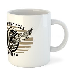 Beker 325 ml Motorrijden Motorcycle Wings