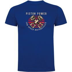 T Shirt Motorcykelakning Piston Power Kortarmad Man