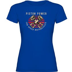 T Shirt Motocykle Piston Power Kortki Rekaw Kobieta