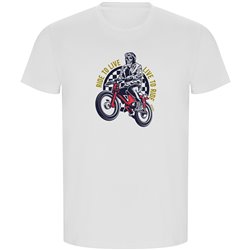 T Shirt ECO Motorcykelakning Live to Ride Kortarmad Man