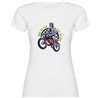 T Shirt Motorcykelakning Live to Ride Kortarmad Kvinna