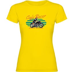 Camiseta Motociclismo Racer Maniac Manga Corta Mujer